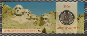 USA386.1 - USA - 1/4 dollar. 2006 D Quarter - Condition: South Dakota