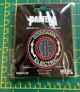 PANTERA GODDAMN ELECTRIC SEHR HOCHWERTIGES METALLABZEICHEN OFFIZIELL LIZENZIERT - Bild 1 von 7