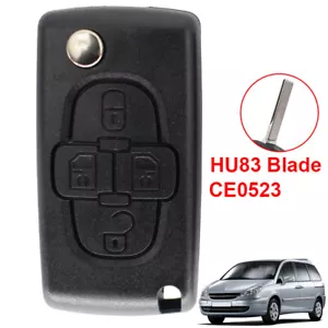 Für Peugeot 807 1007 Für Citroen C8 Auto Remote Key Shell Case Ersatz DE - Picture 1 of 6