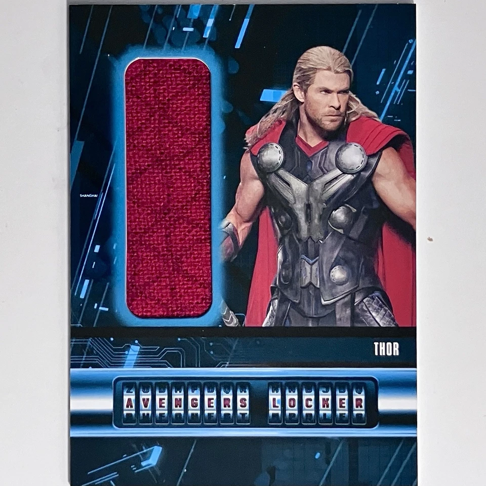 AVENGERS: AGE OF ULTRON Costume Card / CHRIS HEMSWORTH As ‘Thor’ / FABRIC SWATCH - Image 1 of 4
