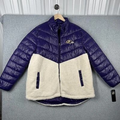 Baltimore Ravens куртка женщин XXL фиолетовый NFL футбол шерпа пуховик пальто новый - Изображение 1 из 4