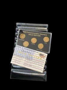 50 States Commemorative Quarters 1999 To 2008 Complete Set "Gold Edition" - Picture 1 of 4