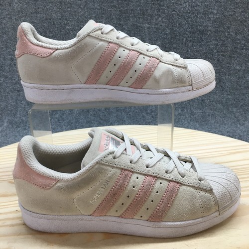 Scarpe Adidas Youth 5 Superstar sneakers rosa stringate comode casual basse BZ0360