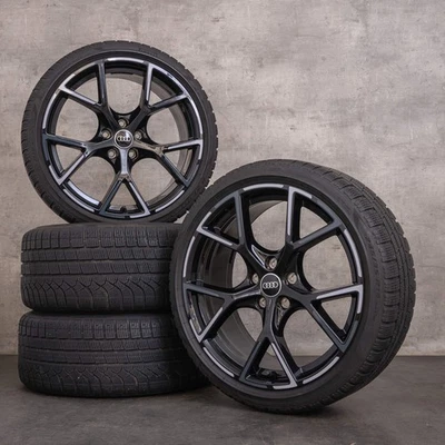 Audi RS3 Winterräder 19 Zoll 8Y RS Felgen 8Y0601025BP 8Y0601025BQ schwarz - Bild 1 von 4