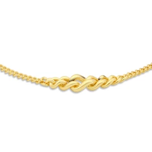 Panzerarmband 2 mm 14 Karat  Vergoldet Massiv 925 Silber Poliert Damen 16-19,5 c - Bild 1 von 18