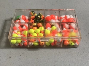 Mixed Lot of 137 LIL Corky Floats Steelhead Yakima Bait 26-#8, 86-#10, 25-#14 - Picture 1 of 4