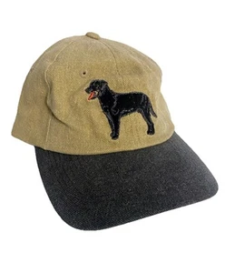 Baseballmütze Mütze Black Labrador hellbraun & blau bestickt Papa Kappe GR8 DOGS - Bild 1 von 4