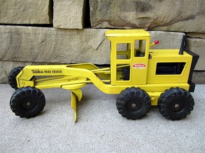 Niveladora de carretera Tonka modelo 2510 vintage años 60 juguete de acero prensado EE. UU. Foto 1 de 4
