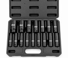 Autojack 16pc Deep Impact Socket Set 1/2 Drive Metric CrV 10-32mm 6 Point