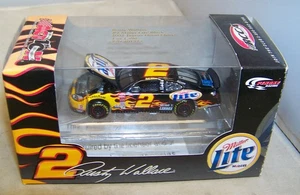 1:64 ACTION RCCA 2002 #2 MILLER LITE BLACK FLAMES FORD RUSTY WALLACE HOOD OPEN - Picture 1 of 5