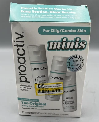 Proactiv Solution 3-Step Acne Treatment 30 Day Starter NEW Open Box EXP. 8/2026 - Image 1 of 4