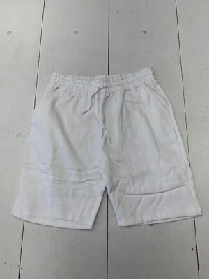 Blank Knights White Heavy Blend Fleece Sweat Short Mens Size Large New - Image 1 of 4