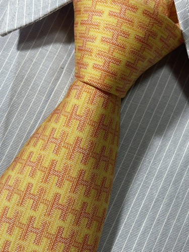 HERMÈS Cravatta uomo HERMES Francia vera seta cravatta abito classico lusso multicolore Y363