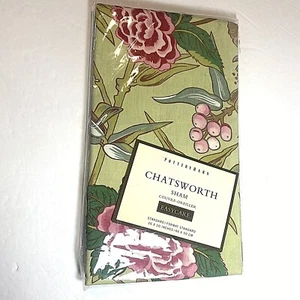 Pottery Barn Chatsworth Sham Floral Print Greens & Pink Standard 26" X 20"  - Picture 1 of 5