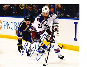 NEW YORK RANGERS DAN BOYLE SIGNED WHITE JERSEY 8X10 - Picture 1 of 1