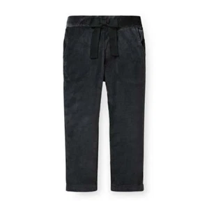 Girl black trouser pants w/front bow Holiday pants Hope & Henry size 12-24 M - Picture 1 of 6