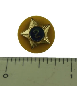 Vtg BSA Boy Cub Scouts 2 Year Service Blue Enamel Star Pin Yellow Back FREE SHIP - Picture 1 of 4