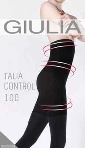 GIULIA Talia Control 100 Den Strumpfhose formend Bauchweg Größe M Farbe  Schwarz - Bild 1 von 1