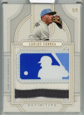 2020 Topps Definitive Carlos Correa 1/1 Patch 