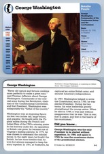 George Washington #3.2 - Notable People - Story Of America Grolier Card