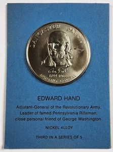 1974 Bicentennial Series Edward Hand Lancaster Patriot Nickel Alloy Coin - Picture 1 of 3