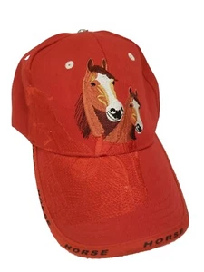 Sombrero de Caballo Gancho y Lazo Ajustable Gorra Roja Mezcla de Algodón Hecho en China - Imagen 1 de 10