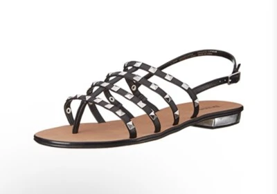 New Dune London Gladiator Black Studded Sandals Katrine Size 8 39 - Image 1 of 4