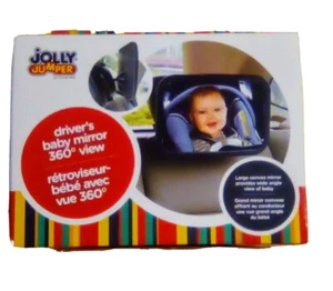 Jolly Jumper Driver's Baby Mirror Infant Toddler Safety Rear Headrest - Picture 1 of 2