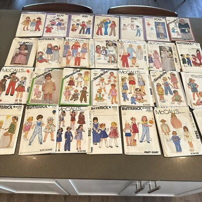 Vintage Sewing Patterns Girls Size 3 Clothes Kids McCall Butterick Simplicity 32 - Image 1 of 4