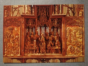 alte Ansichtskarte Postkarte AK Rothenburg St. Jakobskirche Heilig-Blut-Altar - Bild 1 von 2