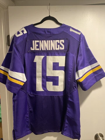 NIke On Field Greg Jennings Vikings Jersey #15 Purple Men's Size 48 Cover