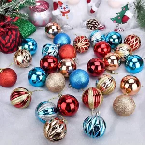 Christmas Ball Ornaments for Christams Decorations - 30Pieces Xmas Tree Shatter - Picture 1 of 7