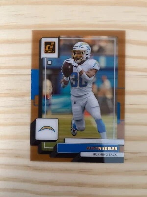 2022 Clearly Donruss Orange #26 Austin Ekeler 16/75 - Los Angeles Chargers - Image 1 of 2