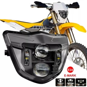 DOT LED Headlight High Low Beam DRL For Yamaha WR250F WR450F Enduro Dirt Bike - Picture 1 of 10