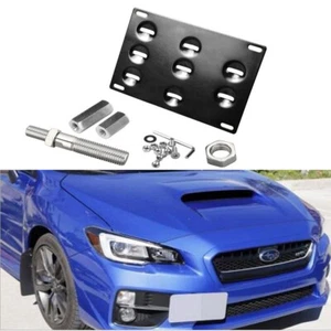 Front Bumper Tow Hook License Plate Mounting Bracket Holder for Subaru WRX FR-S - Picture 1 of 10