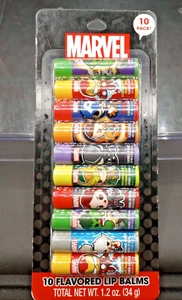 (1 Confezione) Marvel - Balsami Labbra Aromatizzati - Confezione da 10 - 0,12 Oz Ogni Stick - Foto 1 di 5