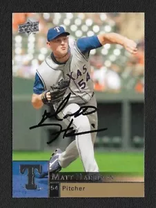 Matt Harrison Autograph Signed 2009 Upper Deck Texas Rangers Card #907 - COA - Picture 1 of 1