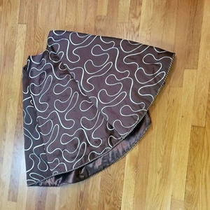 RODEO HOME Luxury Christmas Tree Skirt Brown w/ Blue Embroidery 56" - Picture 1 of 5