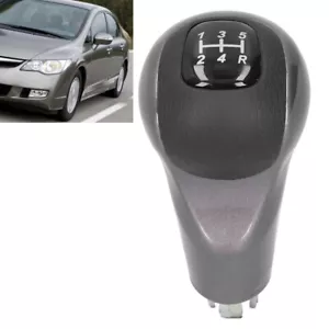 5 Speed MT Gear Shift Knob Stick 54102SNAA01 Fit for Honda Civic DX EX LX Black - Foto 1 di 15