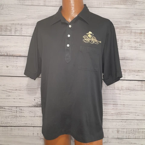 Vintage Pro Celebrity Polo Shirt Mens XL Black Richard Petty Nascar STP Racing Cover