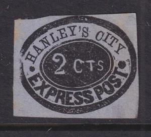 Hanley's City Express Post 2ct. Bogus 1B. Lyons CV 25,00 $. - Bild 1 von 1