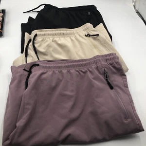 Lot of 3 SANTINY Womens Hiking Cargo Shorts Quick Dry Lightweight Black Purple - Picture 1 of 11