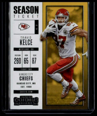 2017 Panini Contenders #68 Travis Kelce - Image 1 of 2