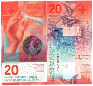 Switzerland 20 Francs 2016 UNC Studer/Jordan - Picture 1 of 1