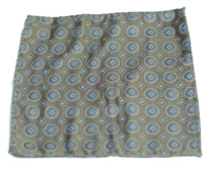 Umberto Algodon Tuscan Gold Topaz Woven Silk Pocket Square $75 Retail New - Picture 1 of 3