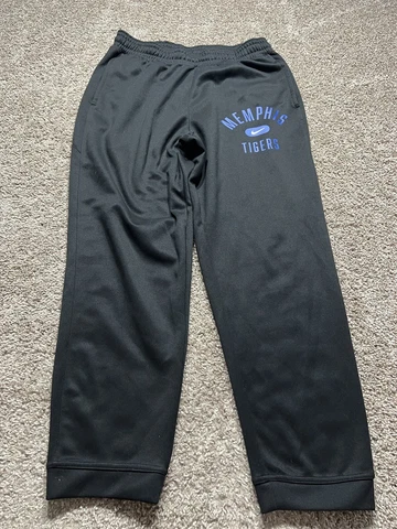 Memphis Tigers Sweatpants Mens Large Black Blue Logo Joggers Team Issue NCAA Cover
