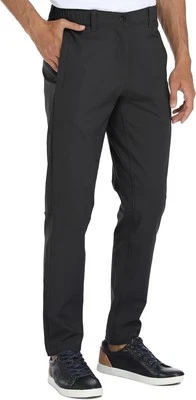 Men's Dress Pants Stretch Waterproof Tapered Chino Workwear Golf Full Pants - Image 1 of 4