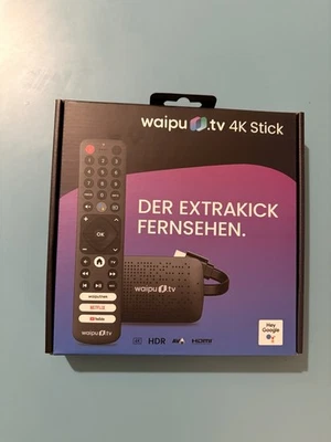 WAIPU.TV 4K Stick inkl. Fernbedienung HDMI HDR Dongle Netflix Prime NEU & OVP - Bild 1 von 4