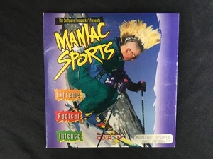 1994 Maniac Sports - Software Toolworks CD-ROM - Macintosh 7.0 - CD & Booklet - Picture 1 of 7