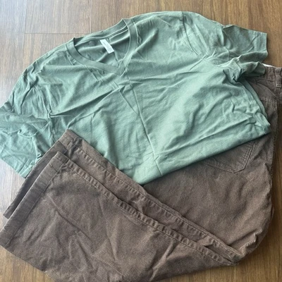 Disfraz de Halloween peludo Scooby Doo adulto para hombre grande marrón pana pantalones verdes Foto 1 de 4